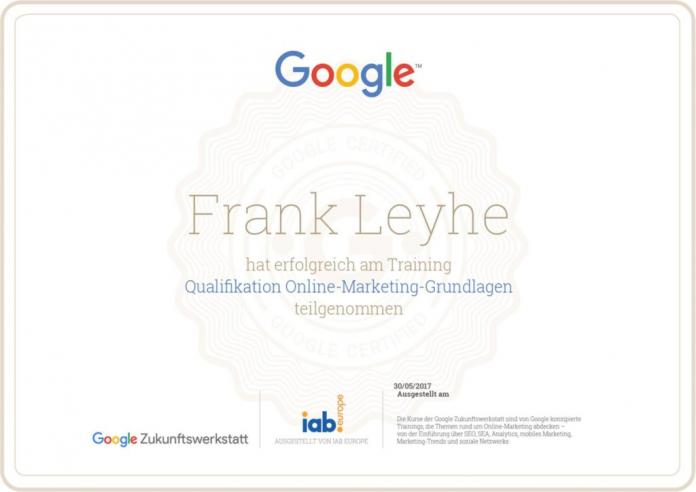 Google Zertifikat