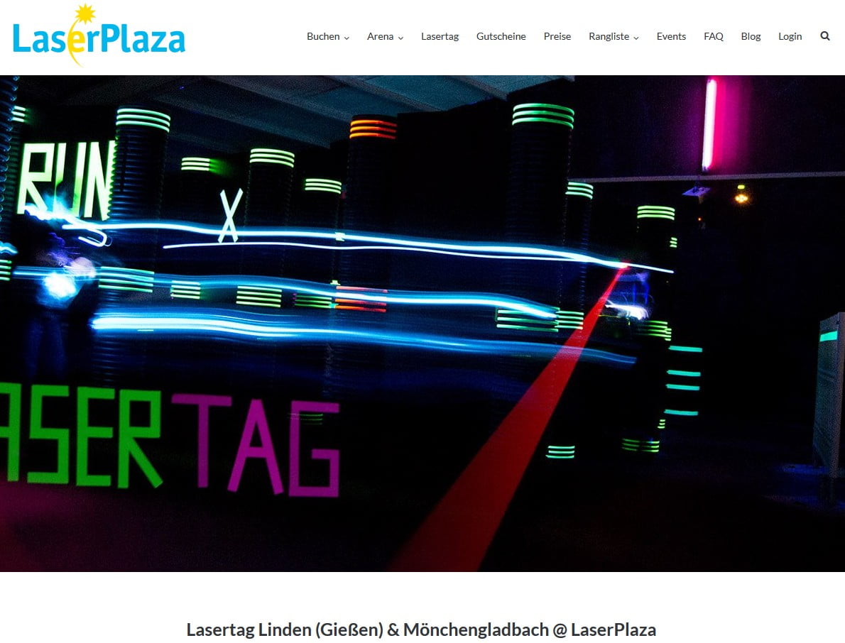 Lasertag von LaserPlaza Linden (Gießen) und Mönchengladbach seit 2017