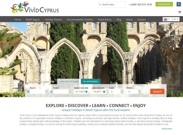 Vivid Cyprus Homepage seit 2017