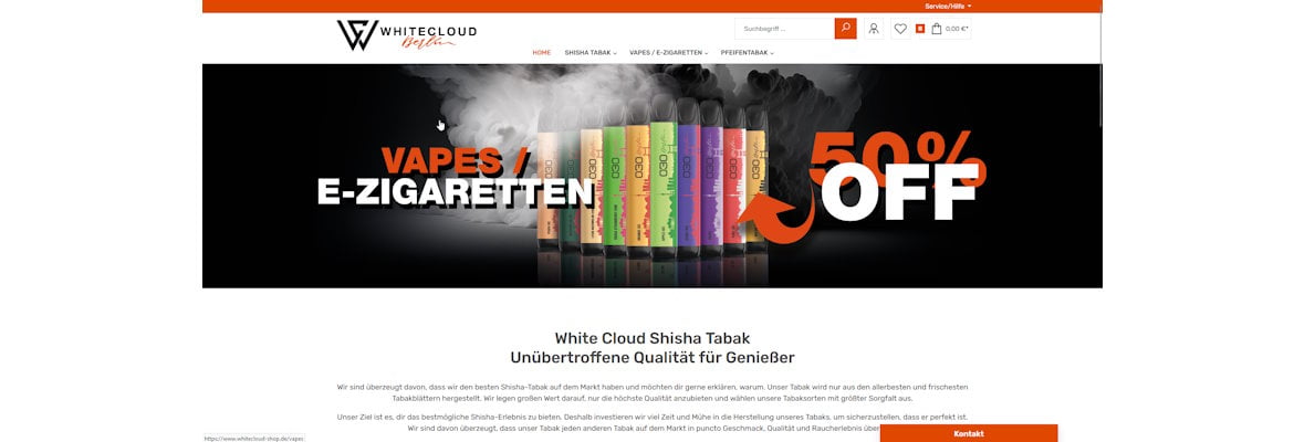 White Cloud GmbH – Shop für Shisha Tabak Bild 1